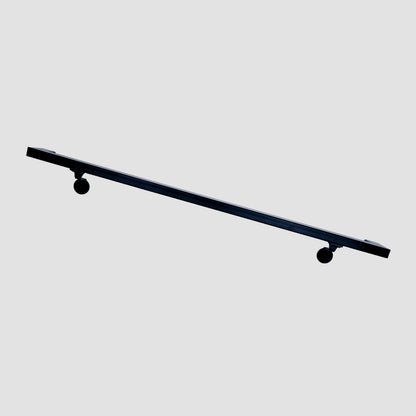 1,57''x0,78" modern industrial handrail, modern stair safety handle, wall mounted stair railing, oven painted iron stair railing for steps.