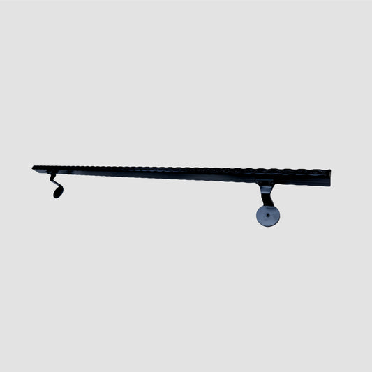 1,57''x0,78" modern railing grab bar, Heavy-Duty Metal Side Railings for Stairs – Secure and Stylish Safety Solutions