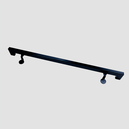1,57''x0,78" modern industrial handrail, modern stair safety handle, wall mounted stair railing, oven painted iron stair railing for steps.