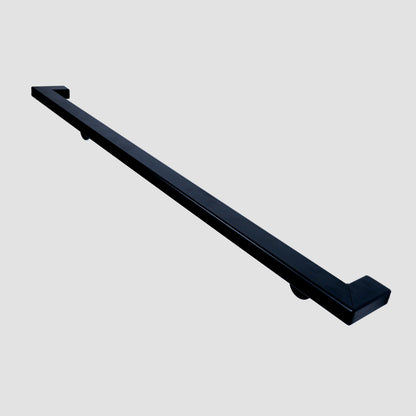 1,57''x0,78" modern industrial handrail, modern stair safety handle, wall mounted stair railing, oven painted iron stair railing for steps.