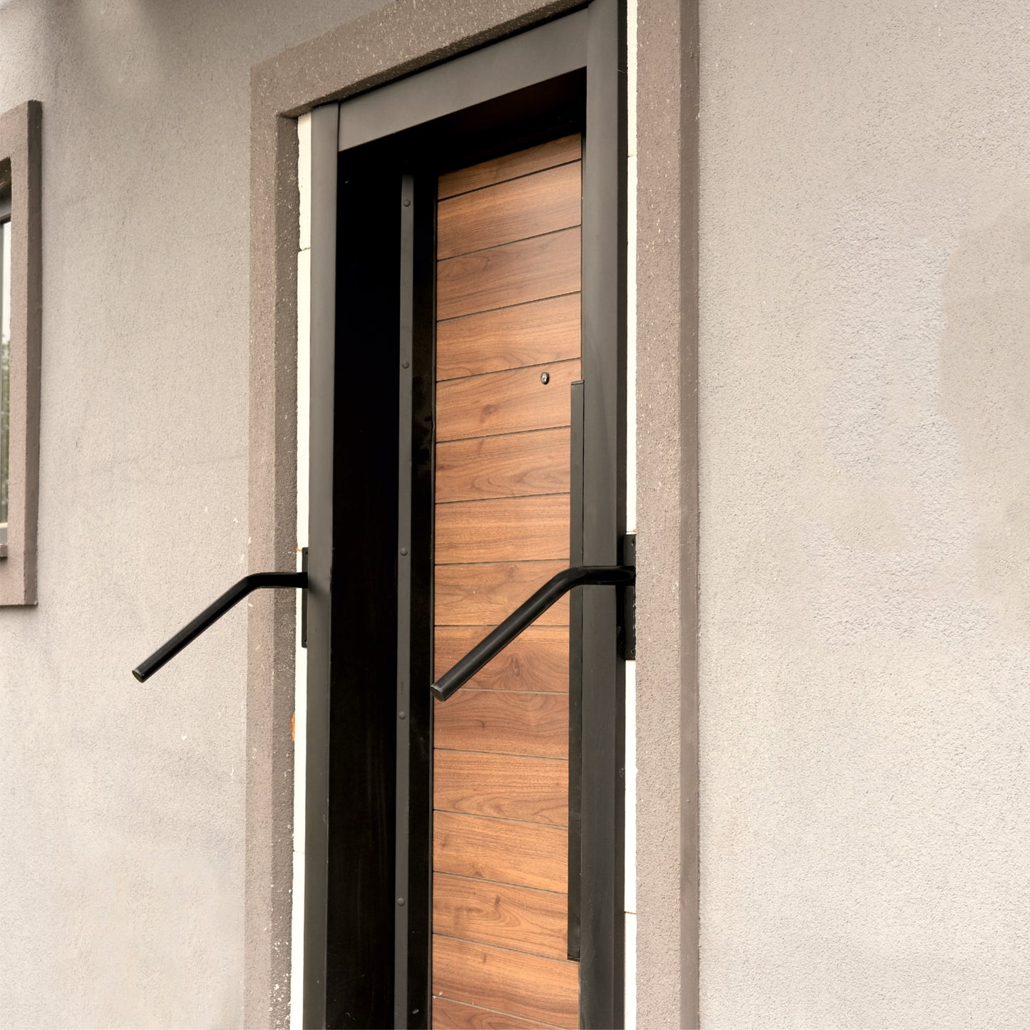 "Wall-Mounted Handrail for 2–3 Step Stairs – Type 1 to 4